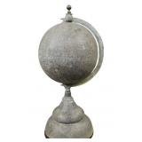 Large Metal Etched Celestial Style Globe