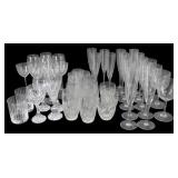 BACCARAT Large Lot Of Assorted Glasses