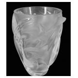 Lalique "Martinets" Glass Vase.