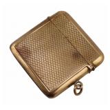 GOLD. Signed C&C English 9ct Gold Vesta Case.