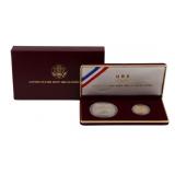 NUMISMATICS. 1988 2-Coin Commem Olympic Proof Set.