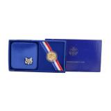 NUMISMATICS 1986 W Gold $5 Commem Statue of