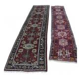 2 Vintage And Finely Hand Knotted Runners.