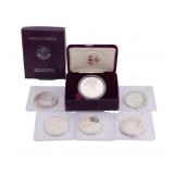 BULLION. (5) 1988 - 1989 $1 Silver American Eagles