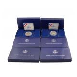 NUMISMATICS (6) 1987 $1 Constitution Commem Silver