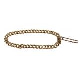 JEWELRY. 17kt Gold Chain Link Bracelet.