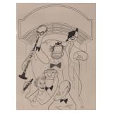 AL HIRSCHFELD (AMERICAN, 1903-2003).