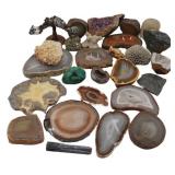 Collection of Gem Specimens and Geodes.