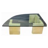 ENRIQUE GARCEL Signed Goatskin Coffee Table.