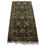 Vintage And Finely Hand Knotted Runner.