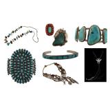 JEWELRY. Collection of SW Jewelry Inc. Turquoise.