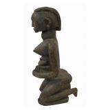 Antique Senufo Carved Wood Maternity Figure.