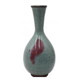 Chinese JunYao Vase with Purple Splash.