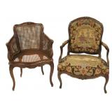 2 Louis XV Style Armchairs.