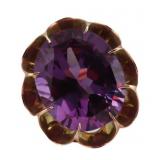 JEWELRY. Gold and Colored Gem Cocktail Ring.