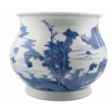 Ex-Bonhams Chinese Transitional Style Blue & White