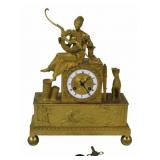 Antique Gilt Bronze Figural Clock