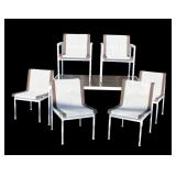 Richard Schultz Dining Table and 6 Chairs.