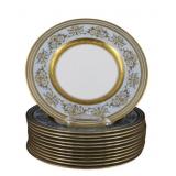 MINTON Set Of 12 Bone China Plates.