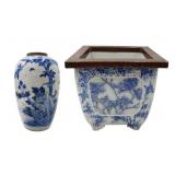 Chinese Blue and White Porcelains Grouping.