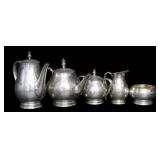 STERLING (5) Pc. Royal Danish Sterling Tea Service