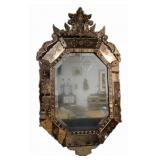 Large & Impressive Amber To Clear Venetian Mirror