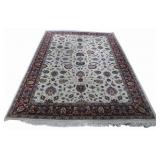 Vintage And Finely Hand Knotted Carpet.