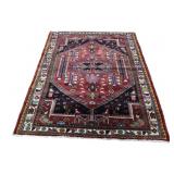 Vintage And Finely Hand Knotted Carpet.