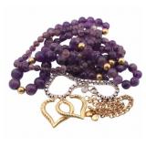 JEWELRY. Assorted Gold and Sterling Jewelry.