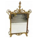 Vintage Carved and Giltwood Italian Mirror.