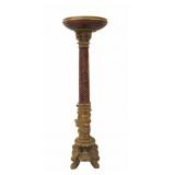 Large Antique Carved, Gilt & Paint Decorated