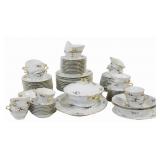 LIMOGES B&Co  "Reine Elizabeth" Porcelain Service.