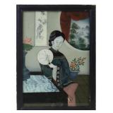 Chinese Reverse Painting on Glass.