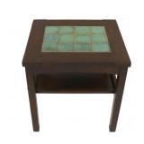 STICKLEY BY E.J. AUDI. Tile-Top Table