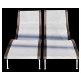 Richard Schultz Pair of Chaise Lounges.