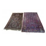 2 Antique And Finely Hand Knotted Carpets