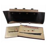Normandie Leather Ship Form Purse and Ephemera.