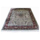 Vintage And Finely Hand Knotted Carpet.