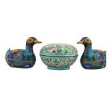 Chinese Enamel Decorated Objects Grouping.