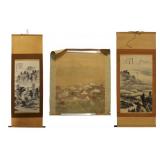 (3) Signed Chinese Scrolls.