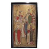 Antique Chinese Painting of Five Deities.