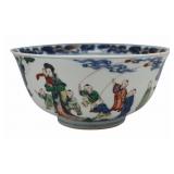 Chinese Wucai Enamel Decorated Bowl.