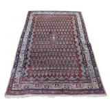 Antique And Finely Hand Knotted Area Carpet.