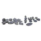 MEISSEN Large Blue Onion Porcelain Grouping