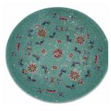 20th C Chinese Famille Rose Enamel Floral Charger.