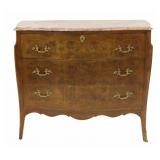 Vintage Louis XV Style Marbletop Commode/Desk.