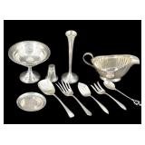 STERLING. Assorted Sterling Hollowware & Flatware.