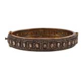 JEWELRY. Indian 14kt Gold Silver and Polki Diamond