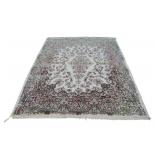 Vintage And Finely Hand Knotted Kerman Carpet.