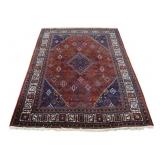 Vintage And Finely Hand Knotted Carpet.